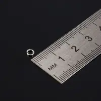 Набор соединительных колец для бижутерии в пластиковом боксе, 6 размеров, цвет серебро