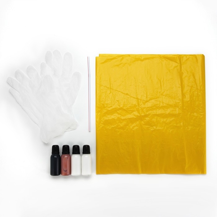 Рисование акрилом на пластиковой фигурке &laquo;Мишка&raquo;, бронзовый, набор для творчества Флюид-арт