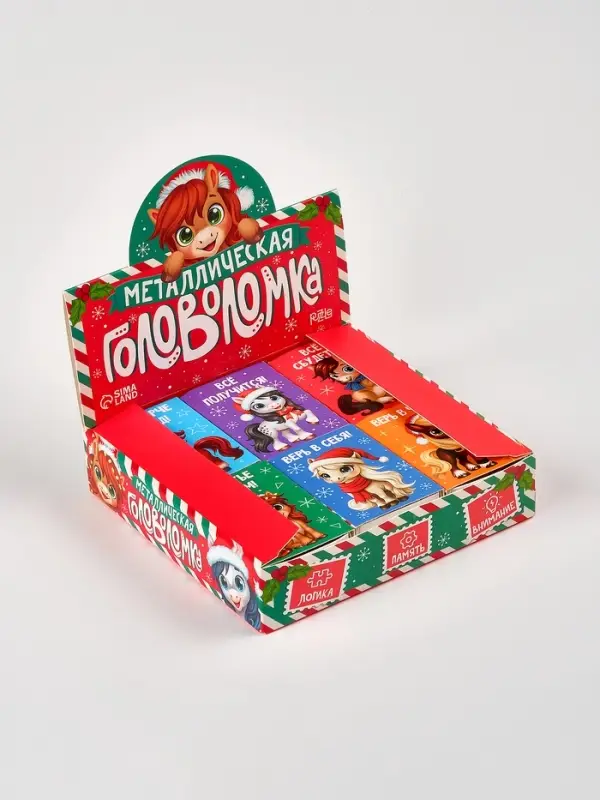 Puzzle Головоломка металлическая, лошадки,  МИКС