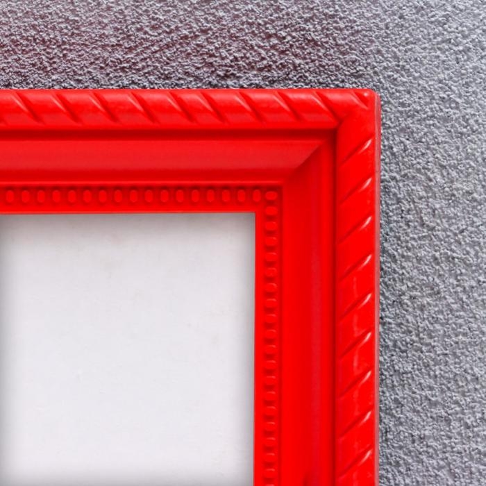 Фоторамка пластик L-1 21х30 см красный (пластиковый экран)