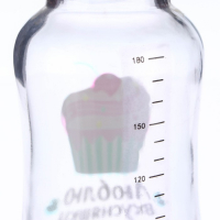 Бутылочка для кормления стекло &laquo;Люблю вкусняшки&raquo;, классическое горло, средний поток, 180 мл., от 3 мес.