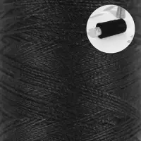 Нитки 40ЛШ, 200 м, чёрные №115