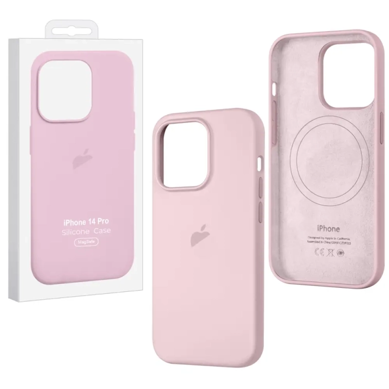 Чехол iPh 14 Pro Silicon Case 100% ORG Chalk Pink