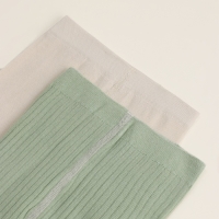 Набор колготок детских SL Home 2 пары, р. 74-80, молочн/оливк