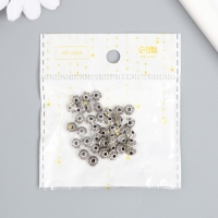 Бусины металл для творчества "Микро" серебро набор 30 шт 0,37х0,6х0,6 см Бусины металл для творчества "Микро" серебро набор 30 шт 0,37х0,6х0,6 см