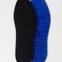 Стельки (полиэстер, силикон) универс 40-47р-р 29см (пара) черный пак SS