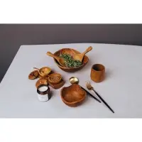 Стакан, 35 мл, 10&times;10&times;9 см, тиковое дерево