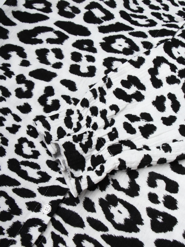 Комплект женский (рубашка, шорты) KAFTAN "Муслин: leopard" р. 52-54