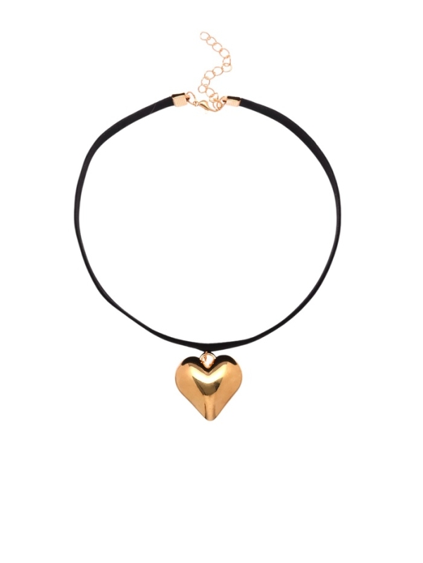 Чокер &laquo;Стиль&raquo; сердце, цвет золото, 30 см