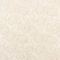 Бумага упаковочная тишью, &laquo;Цветы&raquo;, 50 см &times; 70 см 17 грамм, розовая