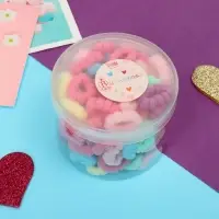 Резинка для волос "Крохотуля" (набор 100 шт) ассорти, 2 см