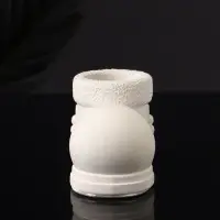 Подсвечник "Валенок" 10х7х6 см, натуральный, гипс