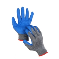 Перчатки садовые, хб, с нитриловым обливом, размер 9, серые, &laquo;Стекольщик&raquo;
