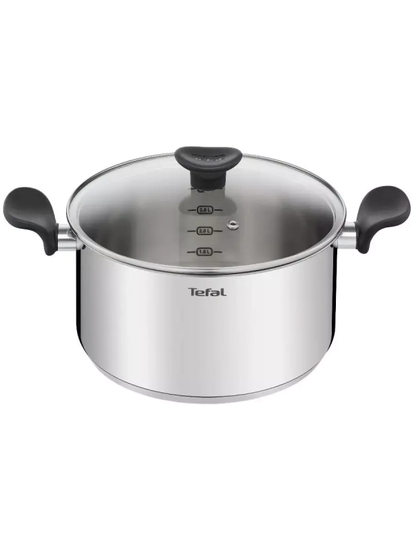 Кастрюля с крышкой Primary 24 см, 5,3 л, с мерной шкалой