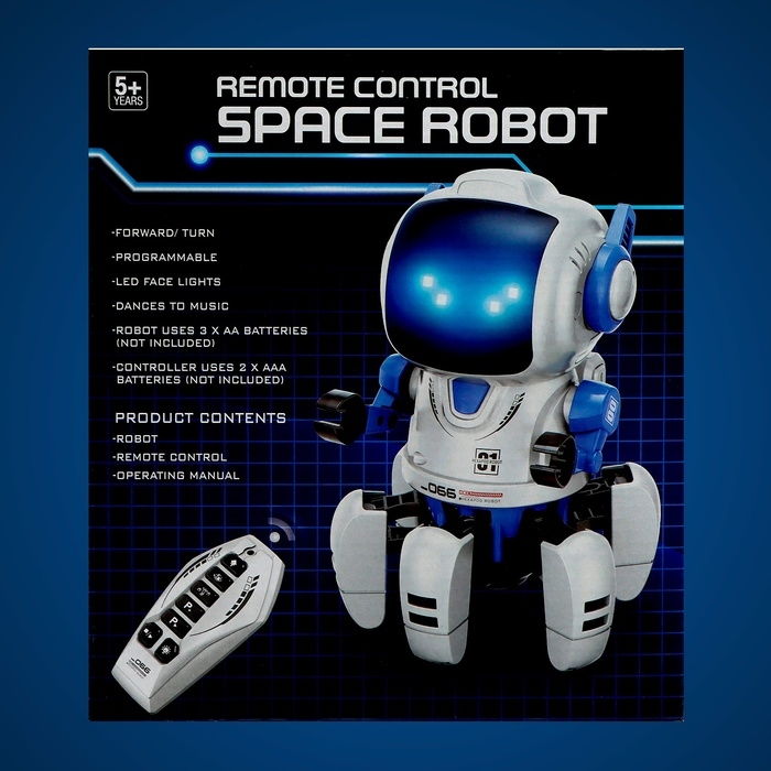 Робот &laquo;Космик&raquo;, радиоуправление, программируемый, свет, звук