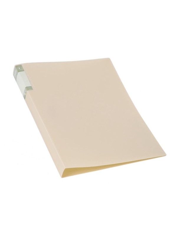 Папка с пружинным скоросшивателем А4, 700 мкм, 27 мм, Calligrata TOP Pastel, внутренний и торцевой карман, до 180 листов, кремовый