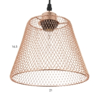 Светильник BayerLux "Фиш" Е27 40Вт медь 20х20х16-116см