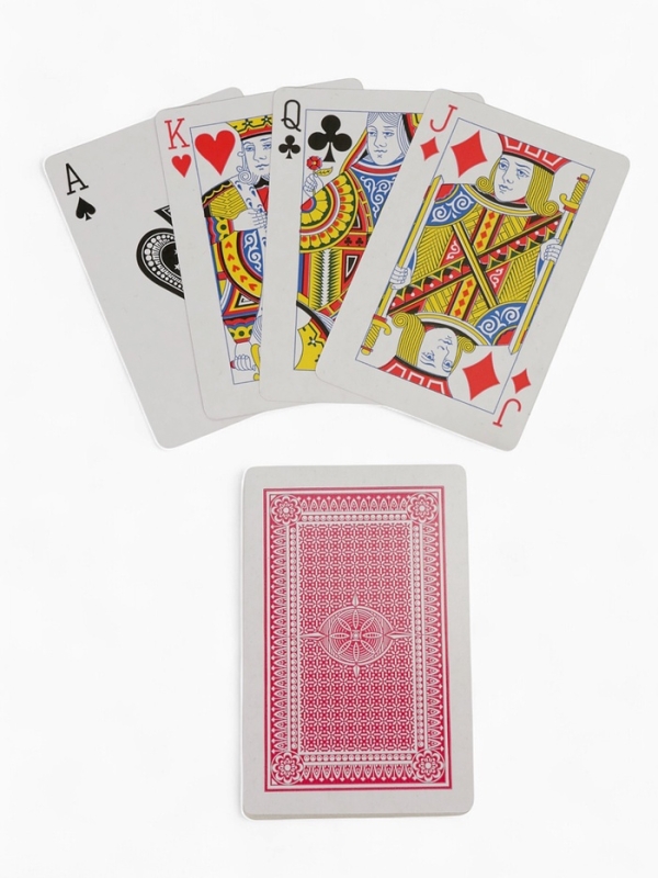 Карты игральные пластиковые 54 шт "Покер", 19 мкм, карта 5.5 х 8.5 см, набор 2 колоды