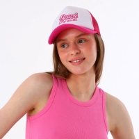 Кепка женская с сеткой Beach, цвет розовый, р-р 56 Кепка женская с сеткой Beach, цвет розовый, р-р 56