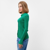 Джемпер женский MINAKU: Knitwear collection цвет зёленый, размер 46-48