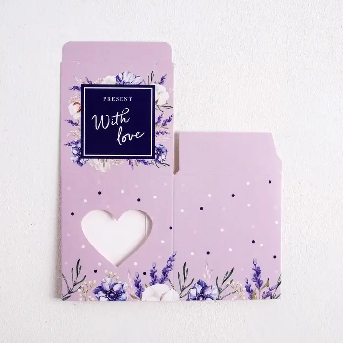 Коробка бонбоньерка, упаковка подарочная, &laquo;С любовью и нежностью&raquo;, 6 х 7 х 6 см