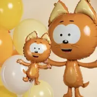 Воздушные шары фольгированные 17" &laquo;Котенок Котэ&raquo; набор 5 шт.