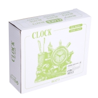 Часы настольные - органайзер для канцелярии будильник &laquo;Кони&raquo;, 14&times;17&times;4 см