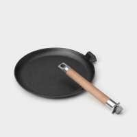 Сковорода блинная Wild Kitchen, d=24 см, съёмная ручка, индукция, чугун