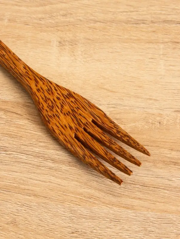 Вилка, 19 см, кокос