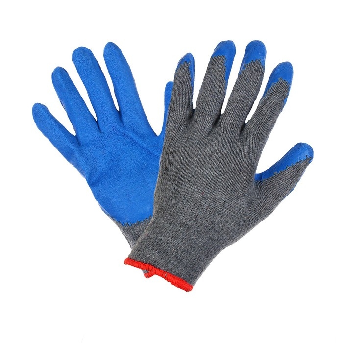 Перчатки садовые, хб, с нитриловым обливом, размер 9, серые, &laquo;Стекольщик&raquo;