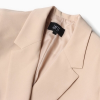 Пиджак женский двубортный MIST plus-size, р.52, бежевый Пиджак женский двубортный MIST plus-size, р.52, бежевый