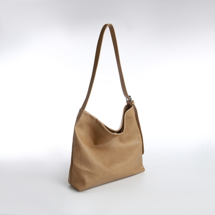 Сумка-мешок женская на магните, косметичка, цвет бежевый Сумка-мешок женская на магните, косметичка, цвет бежевый