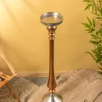 Подсвечник "Шоко" алюминий 16х16х72 см