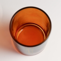 Банка для свечей стекло "Сделано с любовью" 220 мл коричневая, прозрачная 7х7х8,4 см Банка для свечей стекло "Сделано с любовью" 220 мл коричневая, прозрачная 7х7х8,4 см