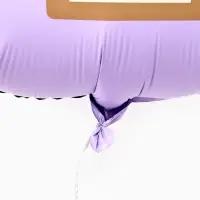 Воздушный шар фольгированный 35" "Гитара" цвет сиреневый