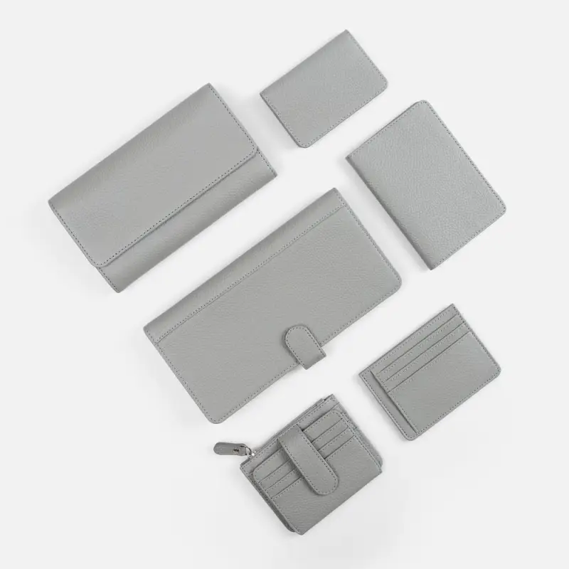Картхолдер на молнии Unison, серый