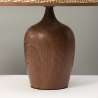 Настольная лампа "ЭКО" 1х40Вт Е27 темное дерево 25х25х39,5см