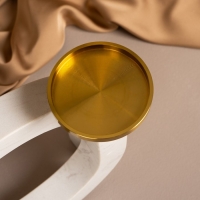 Подсвечник латунь, мрамор &laquo;Камелия&raquo; 19 х 18 х 8 см