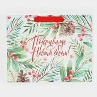 Пакет подарочный новогодний ламинированный &laquo;Магия зимы&raquo;, MS 18 х 23 х 10 см