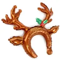 Ободок новогодний воздушный 14" &laquo;Рождественский олень&raquo;