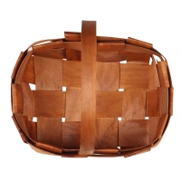 Корзина плетёная, 23&times;16&times;8 см, ручка h=12 см, ива, натуральный цвет