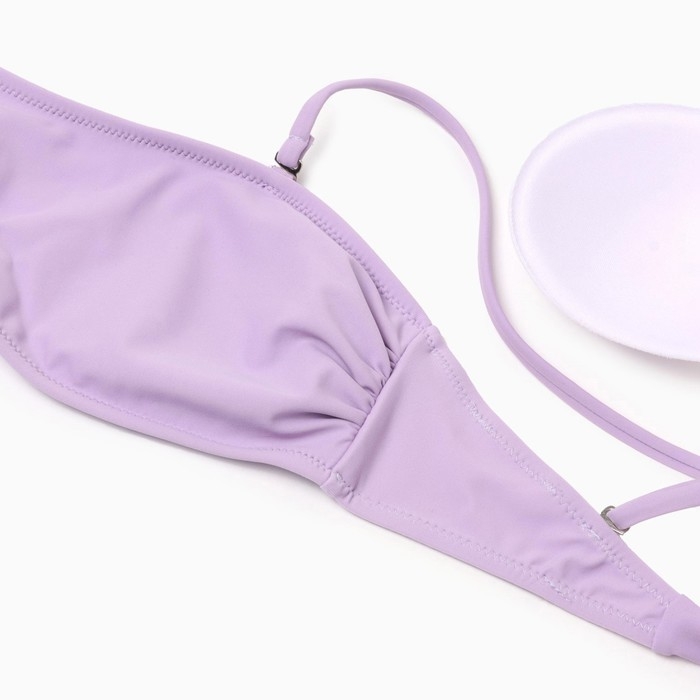 Купальник женский раздельный MINAKU с топом цвет лиловый, размер 44