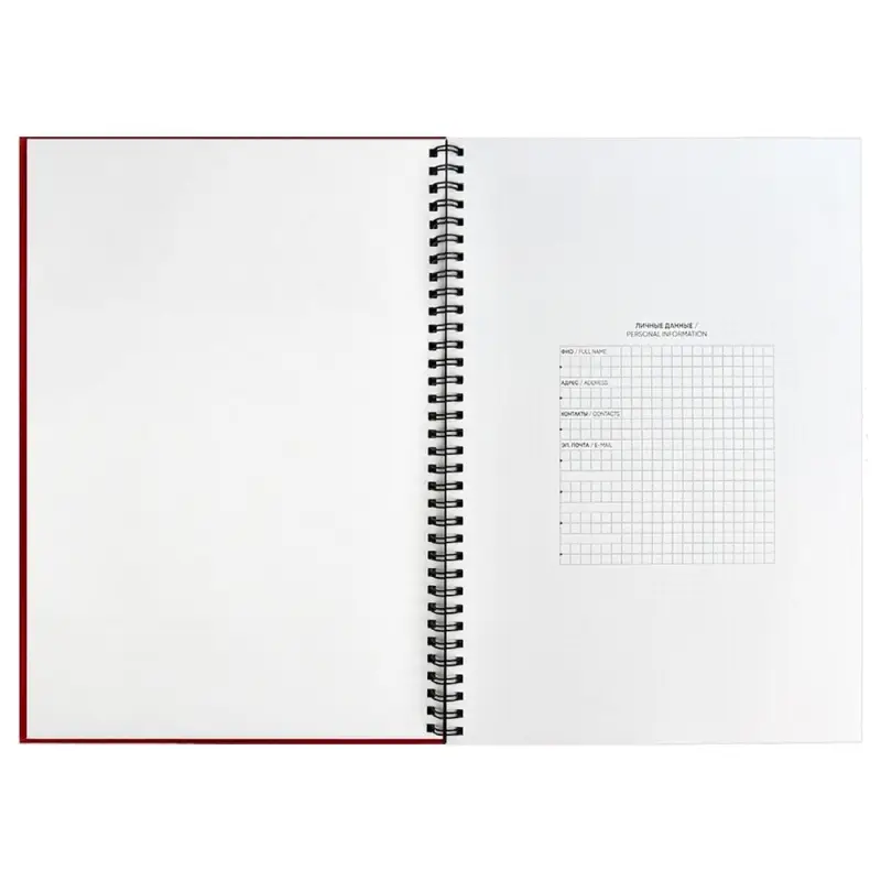 Ежедневник Notera, недатированный, красный