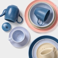 Тарелка Доляна &laquo;Коралл&raquo;, d=25,9 см, фарфор, розовая