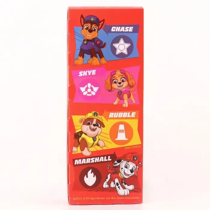 Пенал-футляр пластиковый, 75&times;195&times;25 мм, сборный, &laquo;Щенячий патруль&raquo;