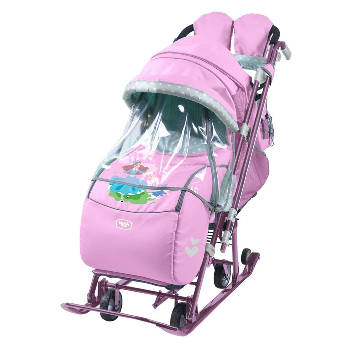 Санки-коляска &laquo;Наши детки 5-2&raquo;, цвет лилия