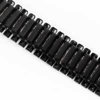 Ремешок для часов "Соломон", 20 мм, металл, l-15 см, черный