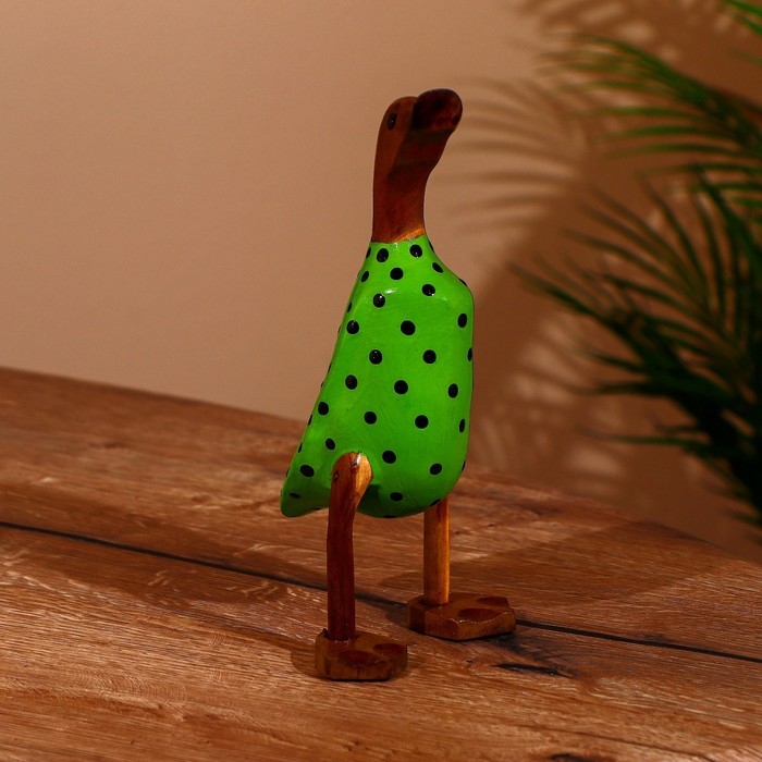 Сувенир "Утка в горошек" дерево 25 см