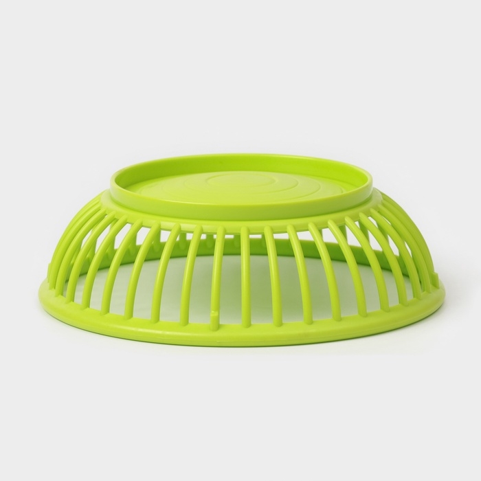 Фруктовница Доляна &laquo;Дискарт&raquo;, пластик, 21.5&times;6.7 см, зелёная