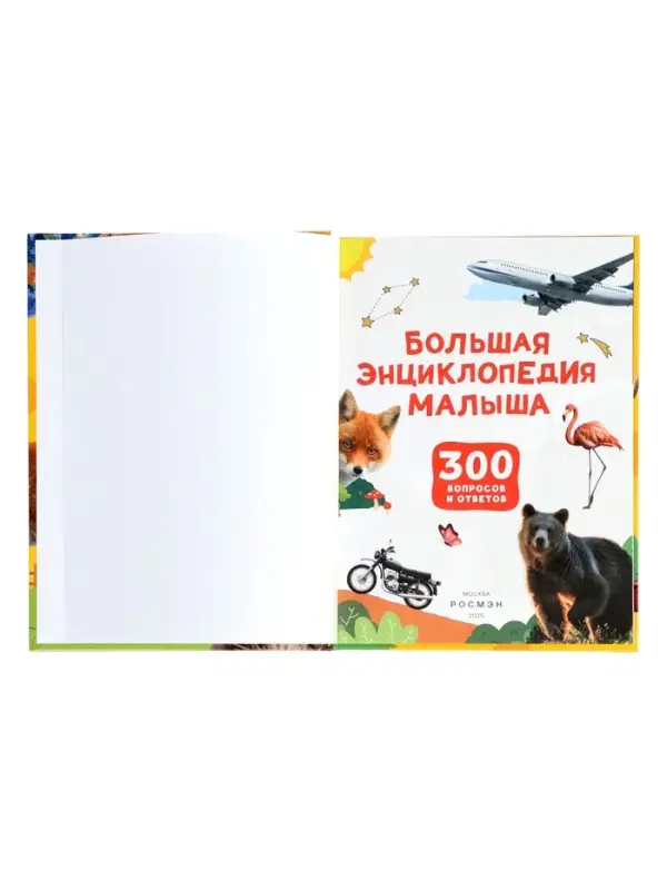 Большая энциклопедия малыша. 300 вопросов и ответов. 144 стр.